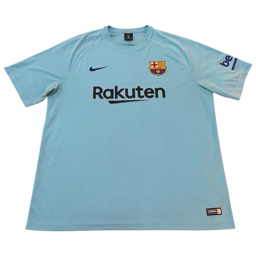 Nike FC Barcelona 2017/18 Third Jersey Blue Orbit XL 847237-484 Rakuten Shirt